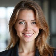 Portrait of a smiling young woman, an expert in content strategy