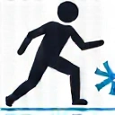 Person doing yoga pose on a snowy peak